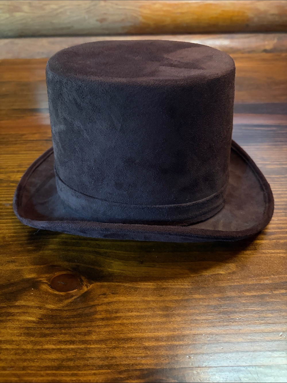 Chocolate Brown Adjustable Top Hat - Picture 3 of 6